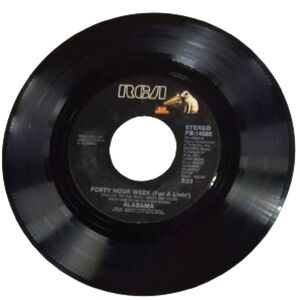 Alabama Forty Hour Work Week/As Right Now 45 RPM Vinyl Record
